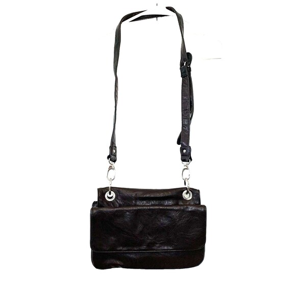 Avon Mark Convertible Shoulder Bag Flips Over to Brown or Black Adjustable Strap - Picture 3 of 12